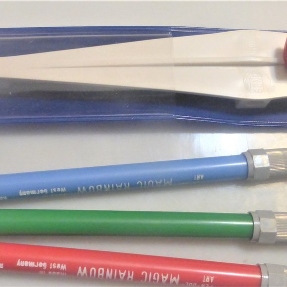 1970 PEN-DUL-ART Magic RAINBOW Pendulum Art Germany Handmade French English - Picture 10 of 12